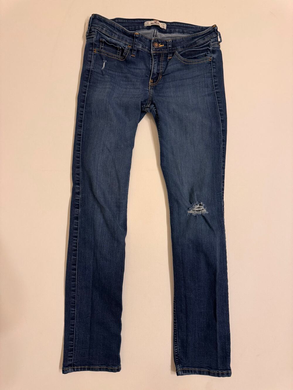 Hollister Women's Skinny Jeans Distressed Size 5S 27.5" Inseam Denim Stretch